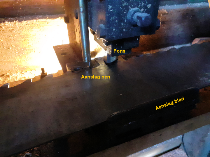 Aanslag punten voor zagen
